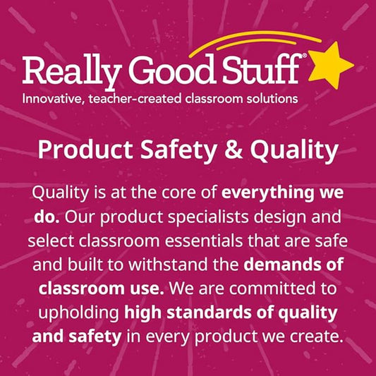 Really Good Stuff Stacking Bins, 14" x 10" x 5 .75" - 6 Pack, Water, Stackable Storage Plastic Bins for Classroom Organization, Home Storage, Office & Hospital Supplies