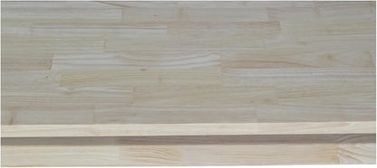 Solid Parawood Trestle Bench Unfinished 72", Kitchen/Dining Furniture, Sturdy & Reliable, Paint or Stain in Any Color, 450 lb Capacity, Entryway, Living Room, Family Room, Breakfast Nook, Unfinished