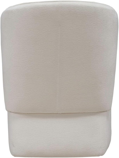 Liberty Furniture Accent Dining Chair with Castors - Rounded Arm - Ivory Upholstry