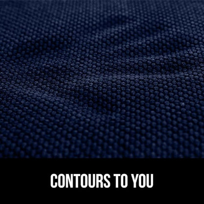 GORILLA GRIP Slip Resistant Chair Cushions, No Ties Required, Set of 6 Memory Foam Pads for Dining Room, Kitchen Table, Office, Rocking Chairs, Plush Seat Cover Cushion Pad, Home Decor, 16x16, Navy
