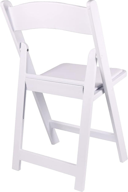 BTEXPERT Resin Folding Chair Vinyl Padded Seat Indoor Outdoor Lightweight Set for Home Event Party Picnic Kitchen Dining Church School Weddings