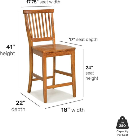 Homestyles Americana Brown Counter Stool
