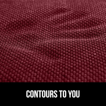 GORILLA GRIP Chair Cushions, Set of 8, 16x16, Memory Foam Pads for Dining Room, Kitchen Table, Office Desk, Rocking Chairs, Stay in Place Backing, Comfortable Microfiber Seat Cover Pad Cushion, Wine