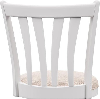 Hillsdale 25.5" Savana Wood Swivel Counter Height Stool, White