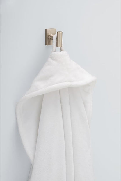 FRANKLIN BRASS Hartwell (1-Pack) Towel Hooks Satin Gold Single Bathroom Hooks Wall Mounted for Robes & Towels Hand Towel Hook Holder Kitchen, Bathroom Accessories HRT35-SG