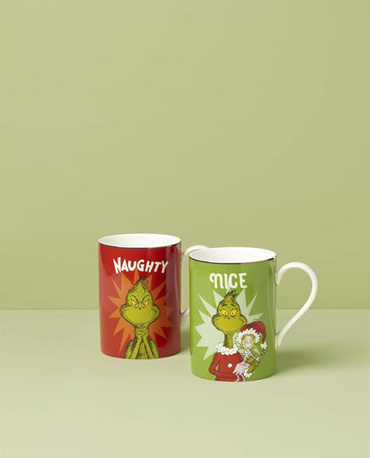 Lenox 897086 Merry Grinchmas Naughty & Nice Mug Set