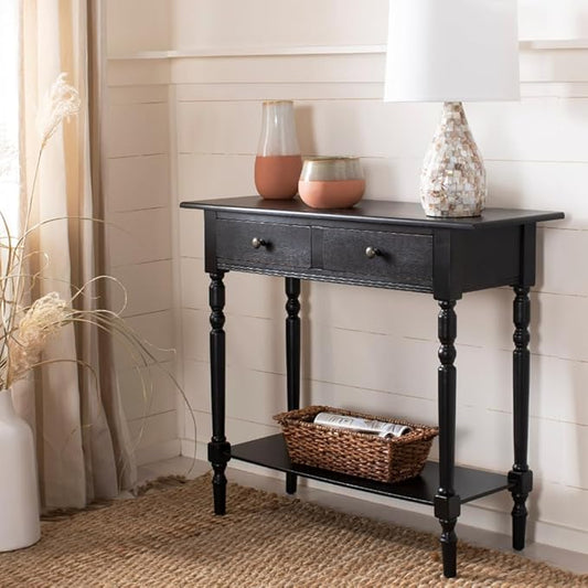 Safavieh American Homes Collection Rosemary Distressed Black Console Table