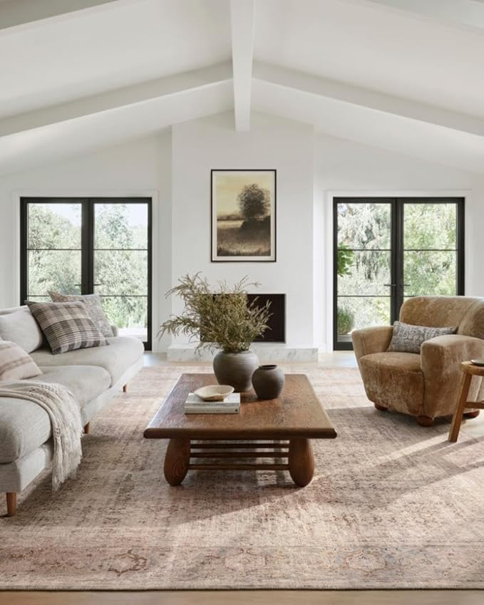 Loloi Amber Lewis Georgie Collection GER-02 Ocean/Sand 2'-6" x 9'-6", .19" Pile Height, Runner Rug