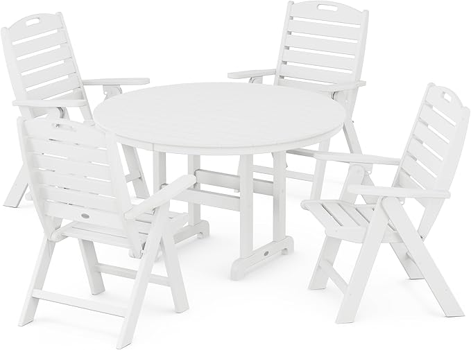 POLYWOOD® Nautical Dining Set, White