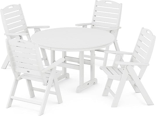 POLYWOOD® Nautical Dining Set, White