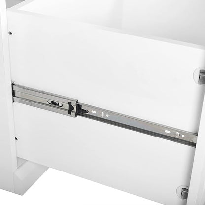 Crosley Furniture Harper 3-Piece Hall Tree and Storage Cabinet Set with Entryway Bench and Hooks for Hanging, White