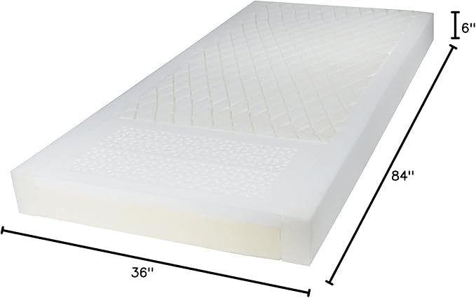 Drive Medical 15876 Gravity 7 Long Term Care Pressure Redistribution Mattress, Blue, 76,No Cut Out