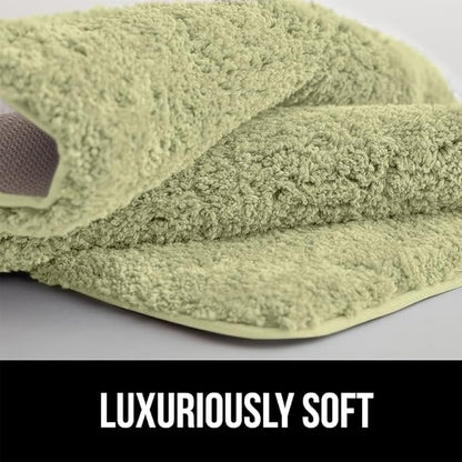 GORILLA GRIP Bathroom Rugs, 30x20, Ultra Soft Absorbent Mat, Thick Plush Bath Rug, Machine Washable, Microfiber Quick Dry, Mats for Shower, Bathtub and Floor, Home Decor Accessories, Sage