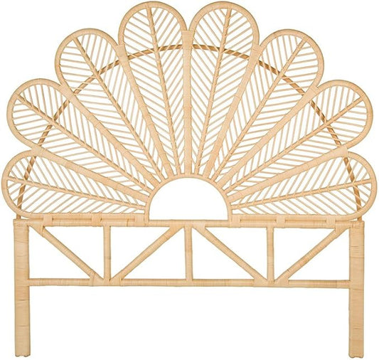 KOUBOO Rattan Petal Headboard, California King, Natural