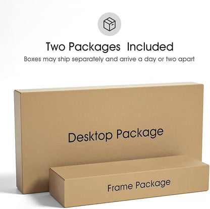 FEZIBO One-Piece Standing Desk Adjustable Height Stand up Home Office Desk, 40x24 Inch Electric Standing Computer Desk, with 4 Memory Presets, Headphone Hook, Black Walnut