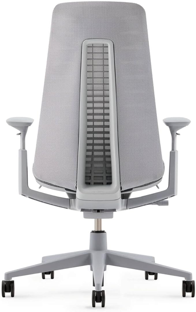 Haworth Fern Office Chair – Ergonomic and Stylish Desk Chair with Breathable Mesh Finish - Without Lumbar Support (Silver Leaf)