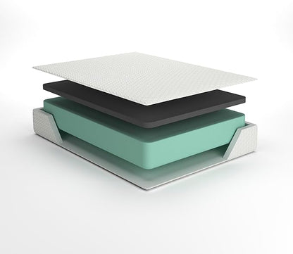Signature Design by Ashley King Size Cool Max 12 Inch Medium Plush Cooling Gel Infused Memory Foam Mattress for Pressure Relief, Fiberglass Free, Mattress in A Box