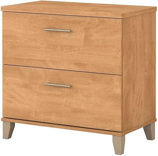 Pemberly Row Modern Lateral File Cabinet in Maple Cross - Eng Wood