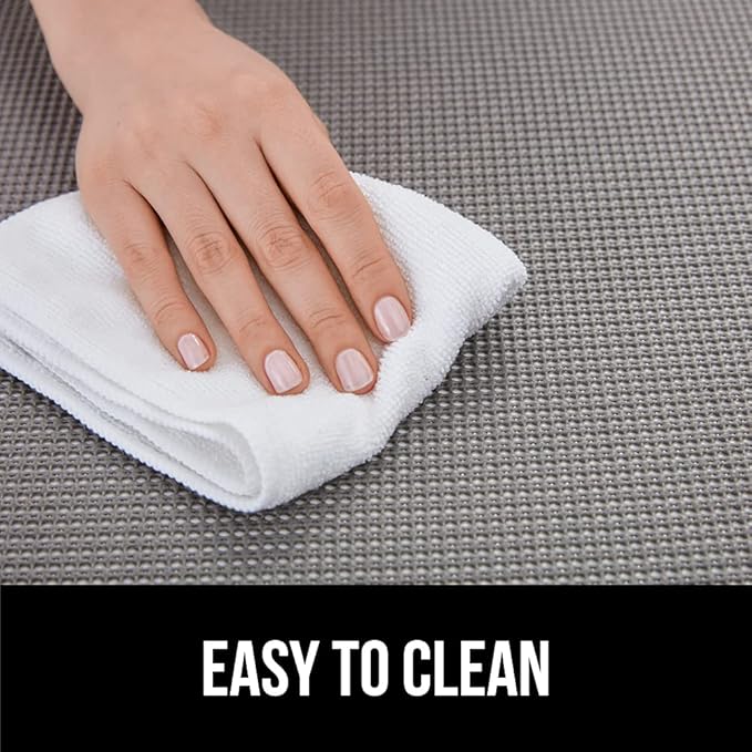 GORILLA GRIP powerGRIP Drawer Shelf and Cabinet Liner, Thick Strong Hold, Non-Adhesive Liners Protect Kitchen Cabinets and Cupboard, Bathroom Drawers, Easy Install, Breathable Mat, 24" x30', Beige