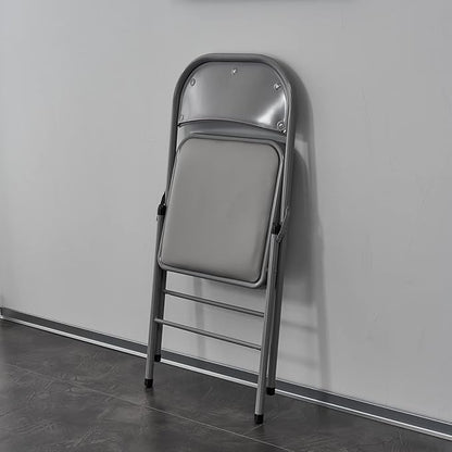 10 Pack Grey Folding Chairs with Padded Seats, Portable Stackable Foldable Chairs for Indoor and Outdoor, Commercial Seat with Metal Frame for Events Office Wedding Party, 330lbs Capacity