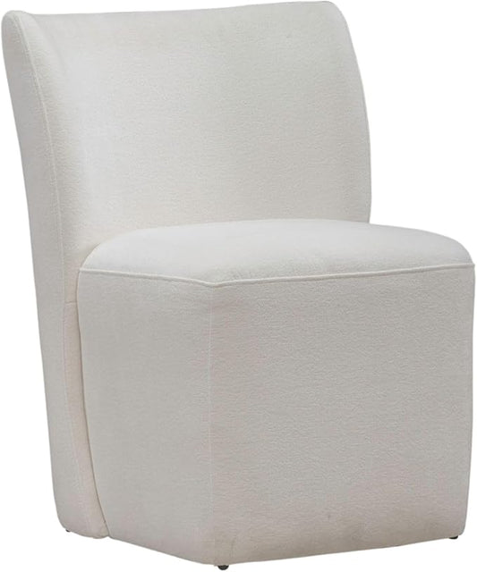 Liberty Furniture Accent Dining Chairs with Castors - Rounded Back - Ivory Upholstry - Set of Four