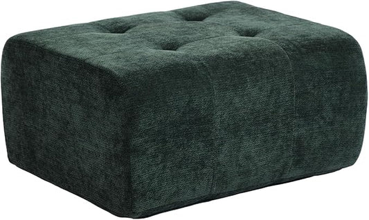 Cloud Ottoman, Modern Boneless Modular Footstool for Modular Sectional Couch for Living Room, No Assembly, Green