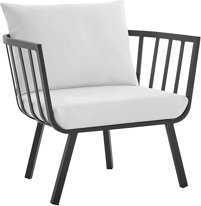 Modway Riverside Outdoor Furniture, 4-Piece Set, Gray White
