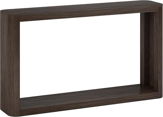 Henn&Hart 52" Wide Rectangular Console Table in Warm Brown, for Home, Living Room, Bedroom, Entertainment Room, Office