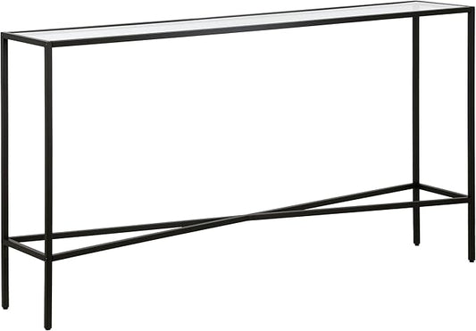 Henn&Hart Henley Console Table, 55" Wide, Black