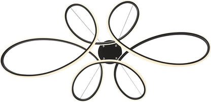 Possini Euro Design Helix Sand Black Multi-Ring Ceiling Pendant Light 39 1/2" Wide Ultra Modern Minimalist Spiral Dimmable LED Strip Steel Metal Dining Room House Foyer Kitchen Island Entryway Home