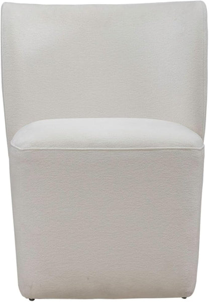 Liberty Furniture Accent Dining Chairs with Castors - Rounded Back - Ivory Upholstry - Set of Four