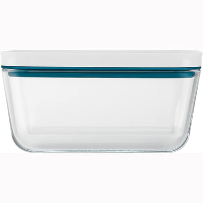 ZWILLING Fresh & Save Airtight Glass Food Storage Containers with Lids, Meal Prep Containers, Medium, La Mer