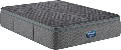 Beautyrest Days End Plush Pillow Top 14.75" Mattress - Cal King - Cooling Tech, Supportive Durable Pocketed Coils, Pressure Relief, Motion Separation; 100 Night Sleep Trial and 10 Year Warranty