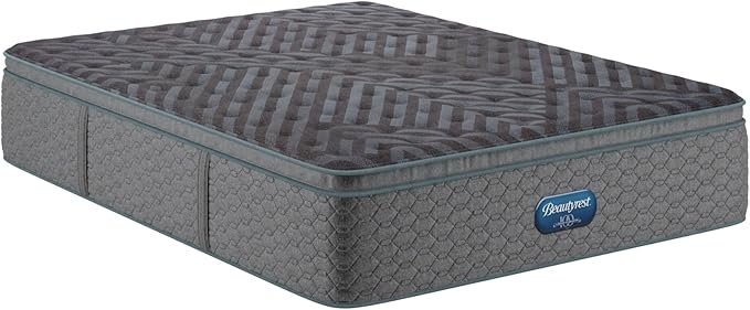 Beautyrest Days End Plush Pillow Top 14.75" Mattress - Queen - Cooling Tech, Supportive Durable Pocketed Coils, Pressure Relief, Motion Separation; 100 Night Sleep Trial and 10 Year Warranty