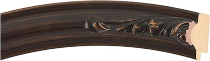 OVALCREST Oval Beveled Wall Mirror for Home Decor - Florence Style - Rubbed Bronze - 20" x 16"