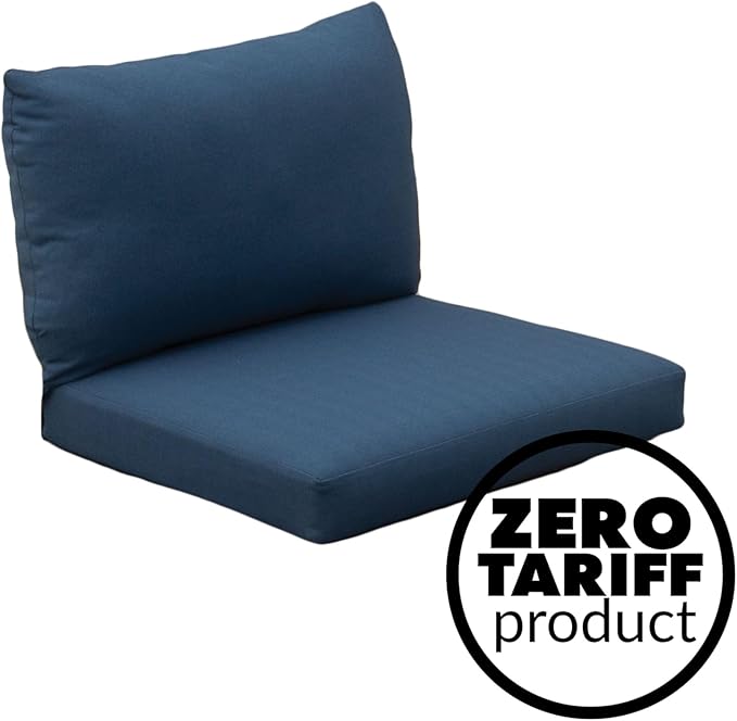 Tommy Bahama Deep Seating Lounge Cushion, 24" X 24" X 4", Bamboo Bay Cobalt