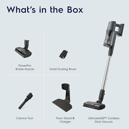 Electrolux Ultimate600 Cordless Stick Vacuum with PowerPro Bristle Nozzle and Larger Dust Bin Capacity, 50-Minute Run Time, 3 Power Modes, Ocean Green