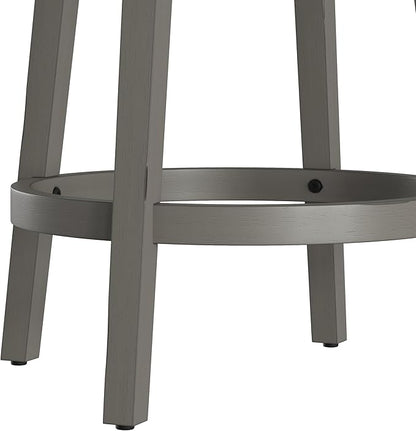 Hillsdale Clarion Swivel Counter Height Stool, Distressed Gray