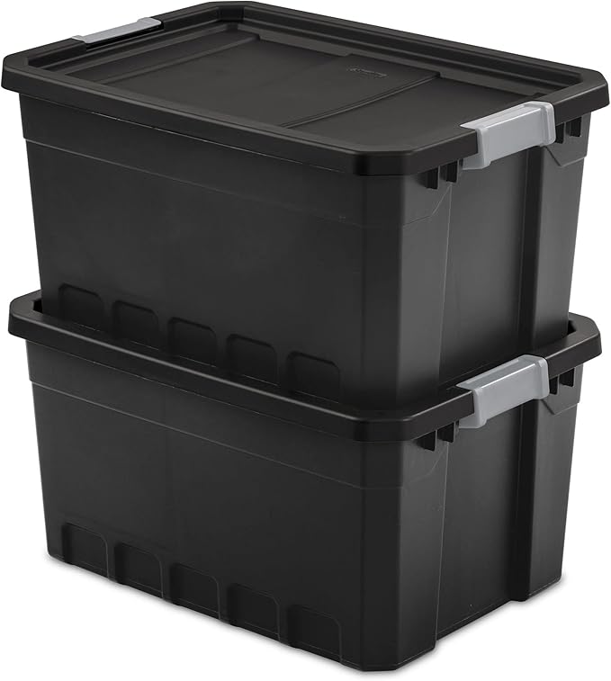 Sterilite Tote Stacker Black 19GA 14869006