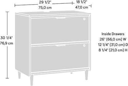 Sauder Clifford Place Lateral File, Grand Walnut finish