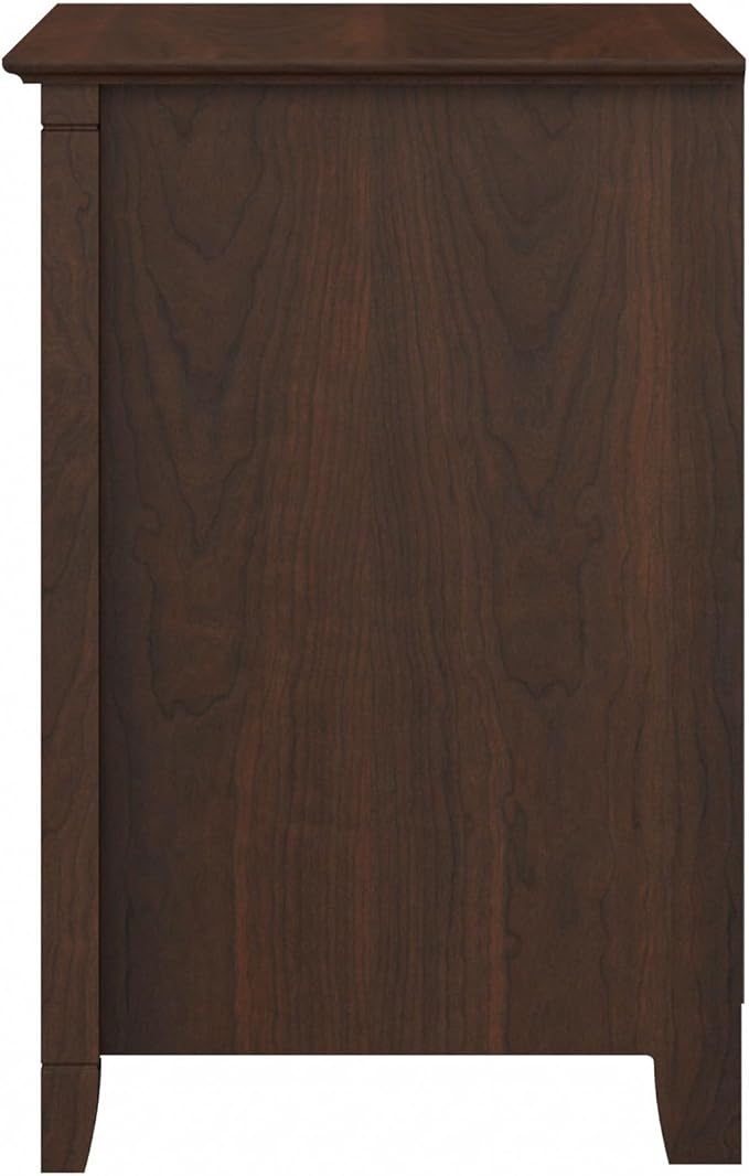 Bush Furniture Key West 2 Drawer Lateral File Cabinet in Bing Cherry, Document Storage for Home Office, Accent Chest with Drawers