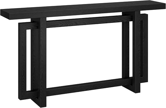 Henn&Hart Breslow Console Table, 55" Wide, Black