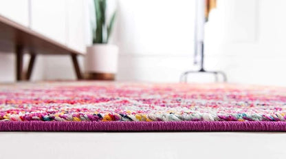 Unique Loom Trellis Frieze Collection Area Rug - Geometric (8' x 10', Multi/ Ivory)