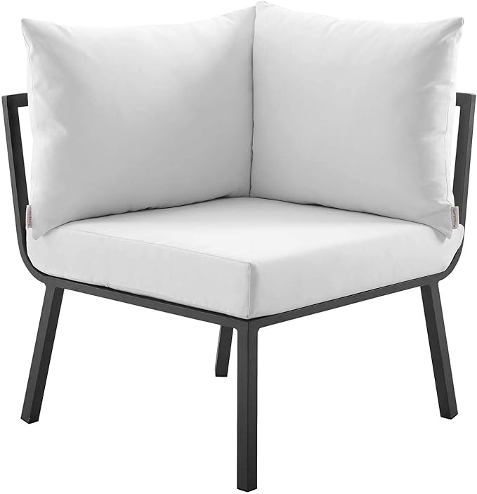 Modway Riverside Outdoor Furniture, 6-Piece Set, Gray White