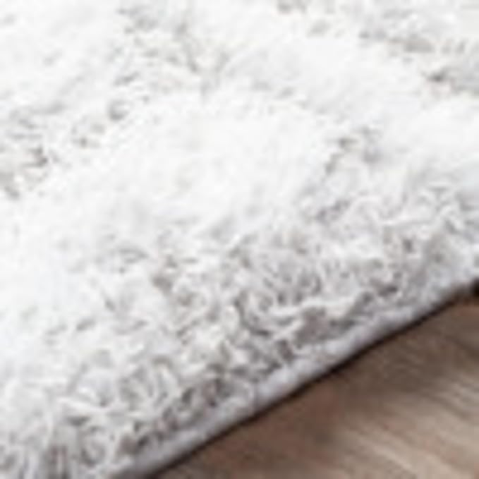 Livabliss Hapsburg Moroccan Shag Area Rug, 2' x 2'11", Light Gray