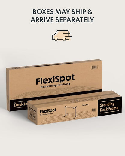 FLEXISPOT 79x32 Inch Electric Large Standing Desk for Home & Office, Spacious Splice Board Desk with Cable Management & Organizer, Cup Holder & Hook, White Wood Grain