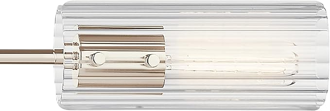 KICHLER Velestino 47.50" 4 Light Linear Chandelier in Polished Nickel, for Dining Room, Living Room, (7" x 47.50") 52681PN