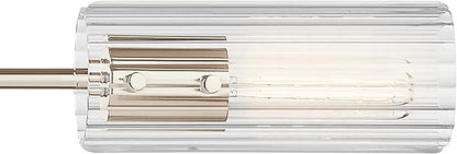 KICHLER Velestino 47.50" 4 Light Linear Chandelier in Polished Nickel, for Dining Room, Living Room, (7" x 47.50") 52681PN
