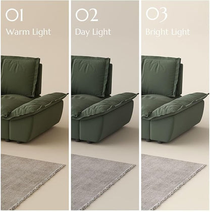 POVISON Oversized Modular Sectional Sailboat Sofa for Living Room with Adjustable Backrest Sectional Couches Large Deep Sofa Set 3 Seats Big with 3 Ottomans Comfy Cloud Couch for House Office