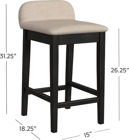 Hillsdale Furniture Maydena Wood Counter Height Stool, Black